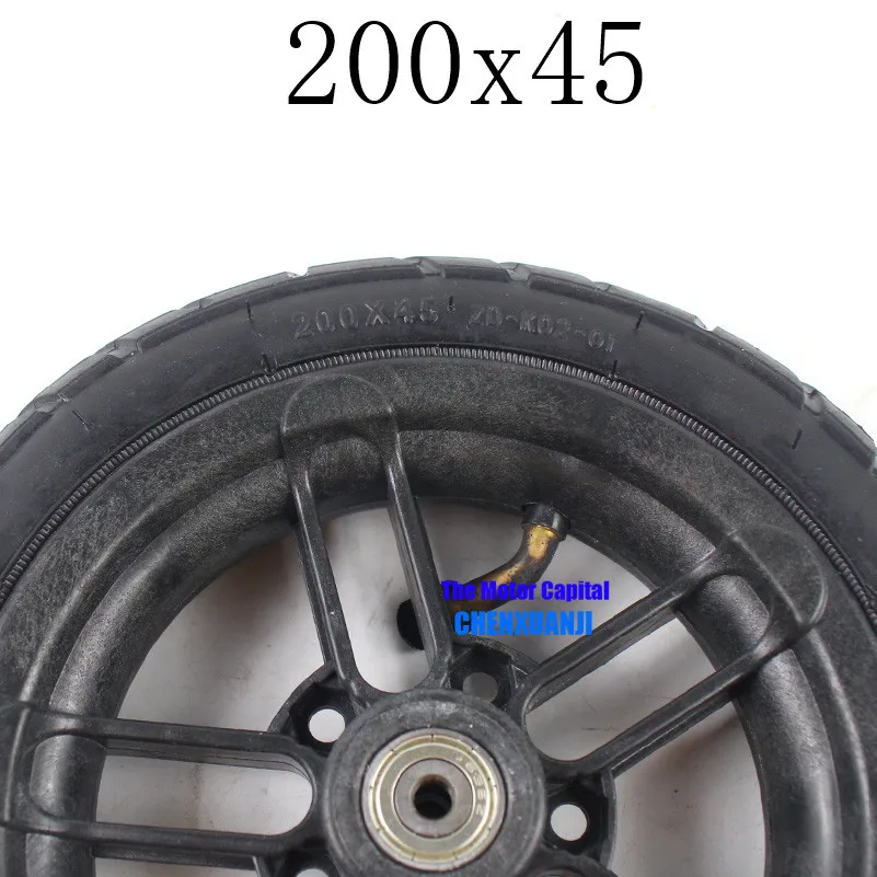 Горячая хорошая репутация 200x45Wheel и Hub подходит для M8 M10 пневматическое колесо " скутер инвалидная коляска воздушное колесо E-twow S2 скутер