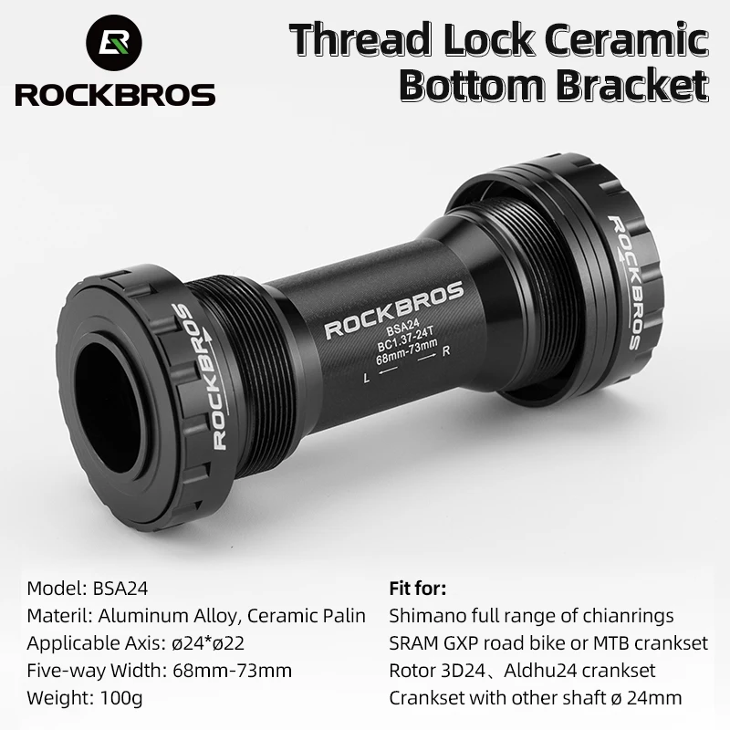 Bicycle bottom bracket adapter ceramic bearing press BSA axle for Shimano SRAM ROTOR