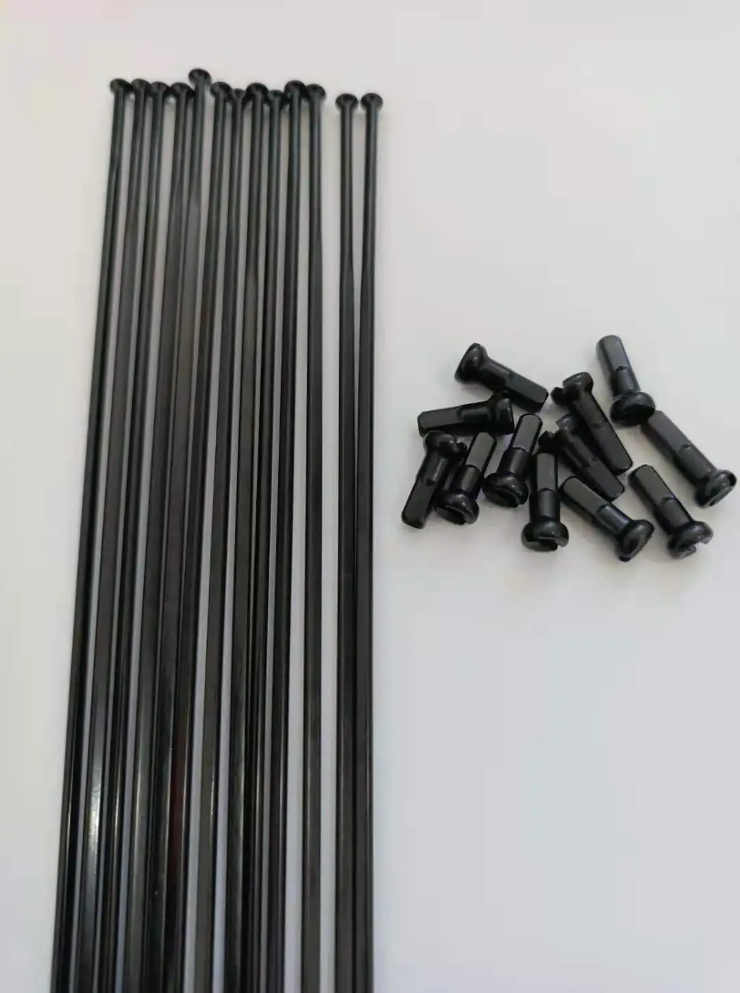MTB Bike Road Bicycle Straight Pull Stainless Steel Spokes 14G 260MM-300MM With Nipple 12PCS HT Spokes