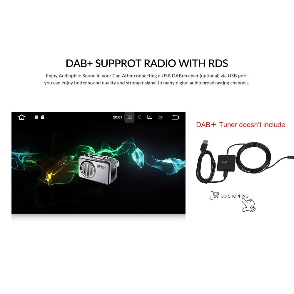 Автомагнитола Podofo 2 Din Android 9 1 HD GPS Wi Fi автомобильный мультимедийный видеоплеер IPS RDS