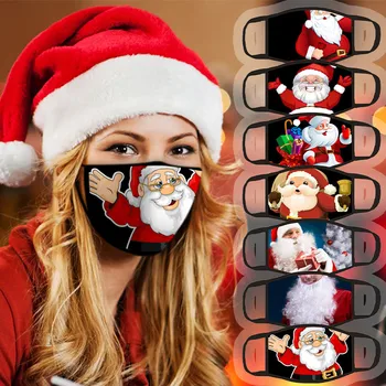 

skin care face mask 1pc Christmas Fashion Adult Washable Floral Printing Adjustable Breathable Masks mascarilla mascara facial