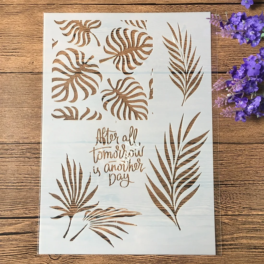 

A4 29cm Leaf Leaves A4 DIY Craft Layering Stencils Wall Painting Scrapbooking Stamping Embossing Album Decorative Template