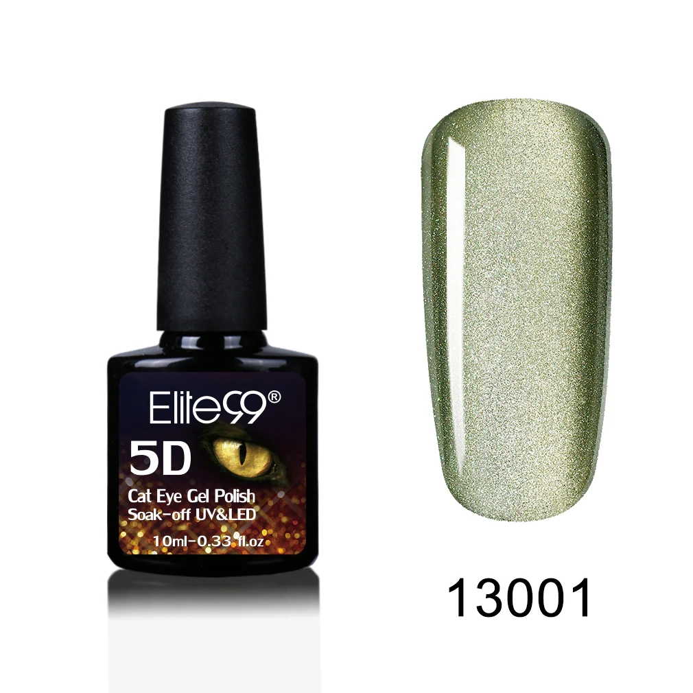  Elite99 10ml 5D Cat Eye Nail Gel Polish Magnetic Soak Off UV Gel Lacquer Semi Permanent Nail Art Ma