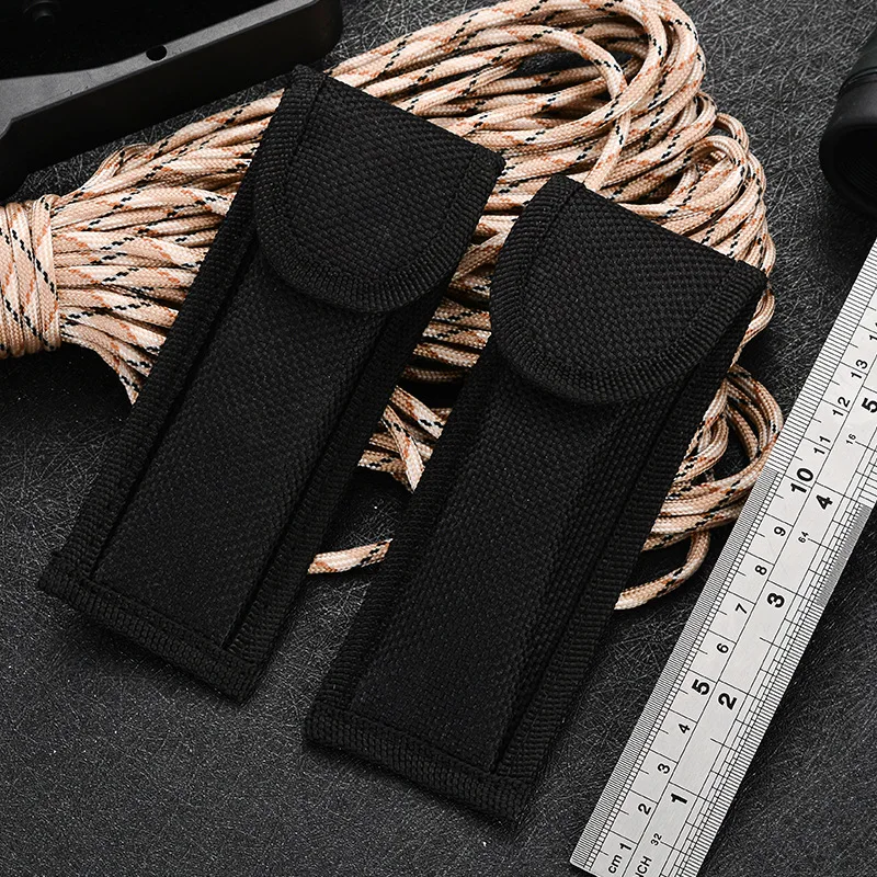 14*5cm EDC Nylon Pliers Scabbard Pouch Army Knives Cover Bags Pouch Nylon Oxford Folding Knife Packaging Case Belt Knife Bags knife scabbard folding knife accessories