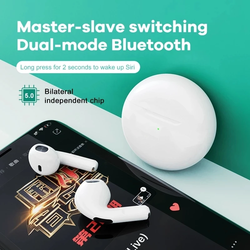 Pro 5 TWS Bluetooth Headphones Stereo True Wireless Headphone Earbuds In Ear Touch Noise Cancelling Sports Earbuds with Mic