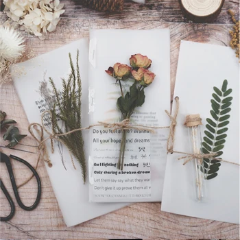 

Retro Dried flowers Stationery Stickers Flowers Scrapbooking Stick Label Diary Album Stickers