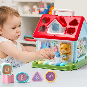 

Musical Toys for Children Gifts Multifunctional Music Instrument Toy Kids Learning Educational Magic Cube Toys with Piano Drum