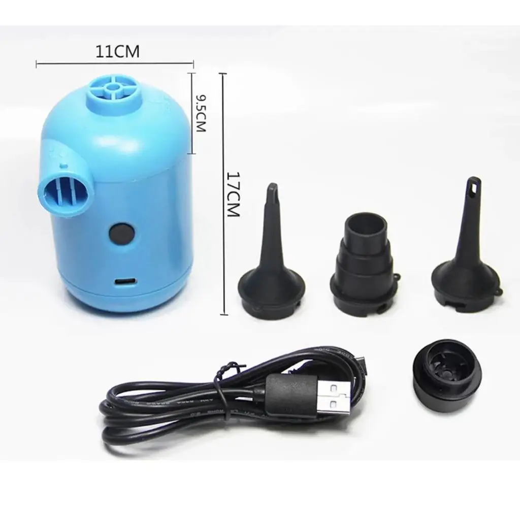 Mini Electric Air Pump Portable Inflator Deflator for Inflatable Sofa Couch Pool Float Garden Swimming Pool Paddling Pool