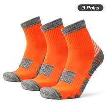 Унисекс спортивные носки спортивные противоскользящие Производительность носки спортивные носки экипажа Баскетбол Бег походы Пеший Туризм 3 пары/партия