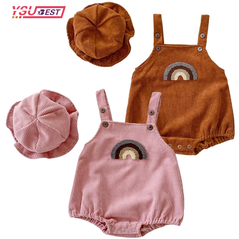 KIDS FASHION Baby Jumpsuits & Dungarees Corduroy Pink 12-18M NoName baby-romper discount 85% 