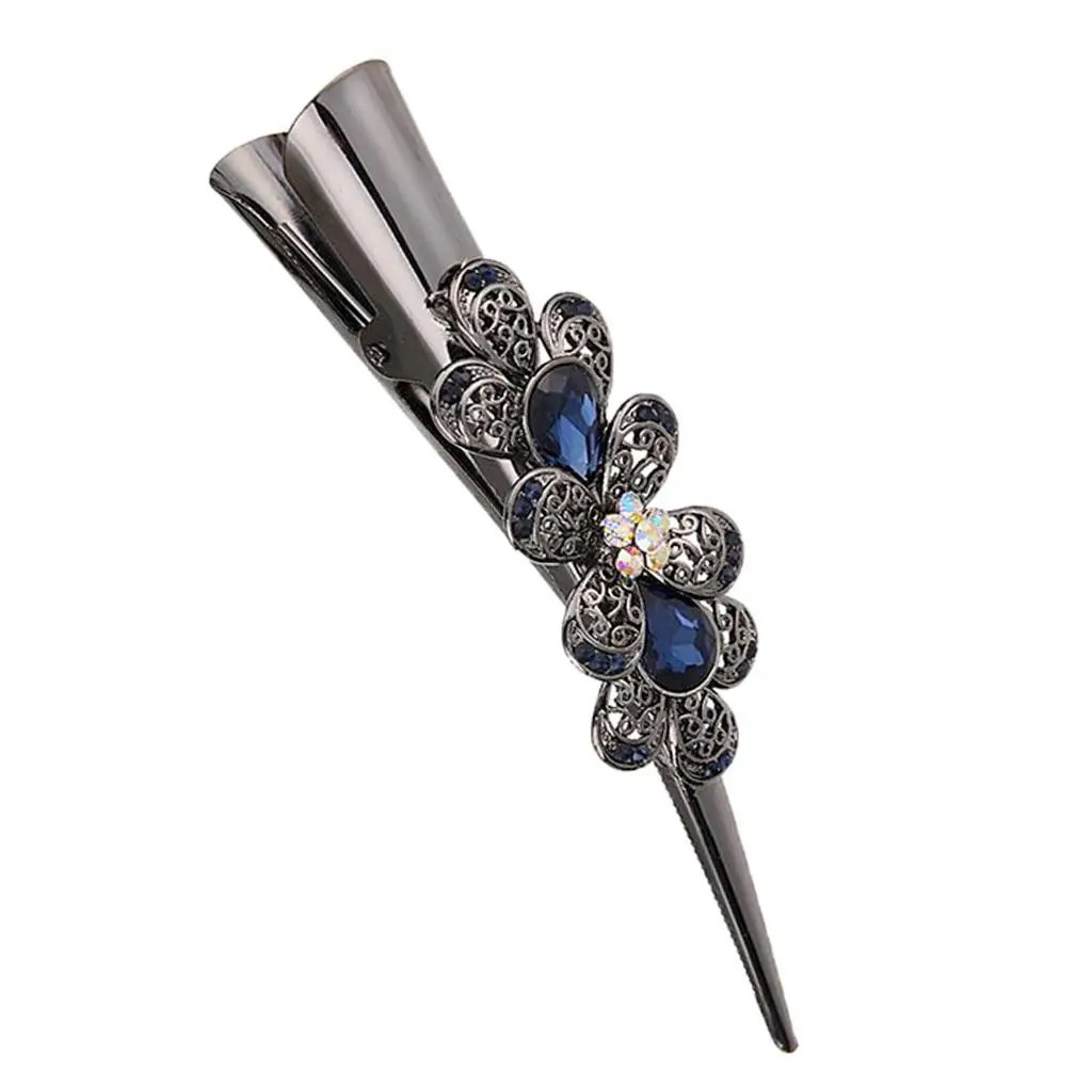 Crystal Large Alligator Hair Clip Duckbill Hair Grip Clamp Ladies Hair Jewelry