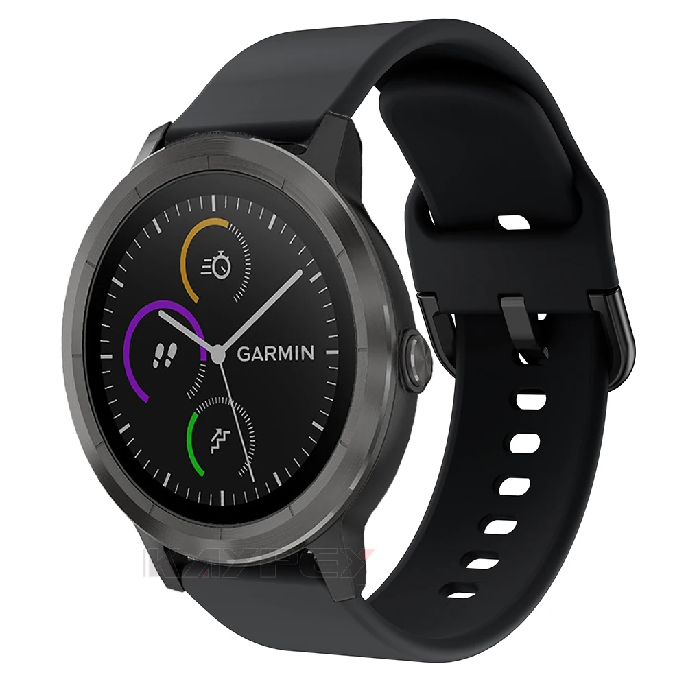 Цветной мягкий силиконовый сменный ремешок для Garmin Vivoactive3 Vivomove HR, умный Браслет для Garmin Vivoactive 3, ремешок для часов