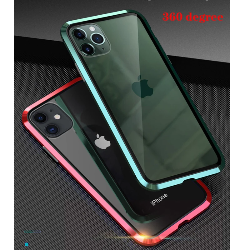 Luphie полный корпус чехол для телефона для iPhone 11 Pro Max чехол 360 магнит чехол s для iPhone 11 Pro Max чехол s металлический чехол Bumber