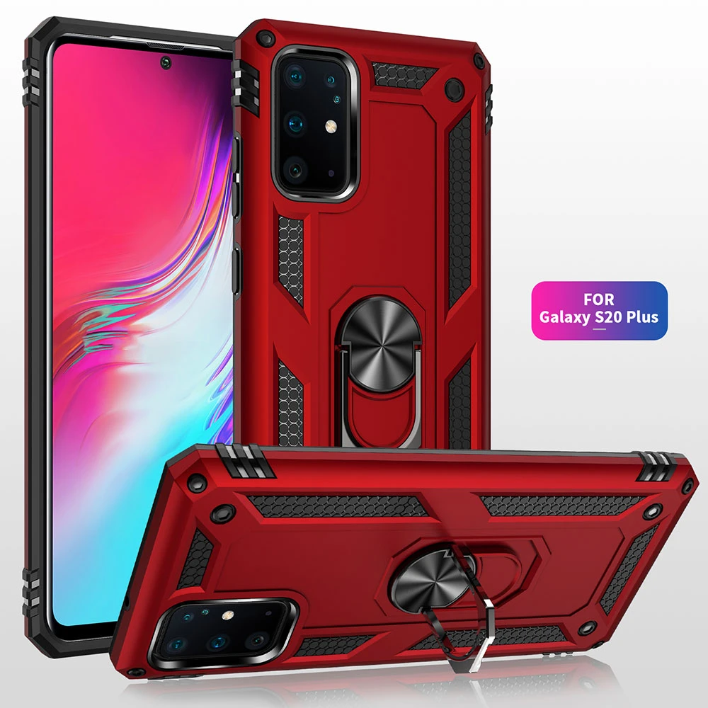 Grillig Intiem een kopje Armor Magnetische Metalen Ring Telefoon Case Voor Samsung Galaxy Note 10  Plus 9 S20 Ultra S9 S10 S10e A50 A70 anti Vallen Beschermhoes|Telefoonzakje|  - AliExpress