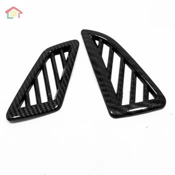 

For Honda civic 10th sedan 2016 2017 2018 2019 2020 Car ABS Matte/Carbon Fiber Garnish Trim Front Air Condition Outlet Vent 2pcs