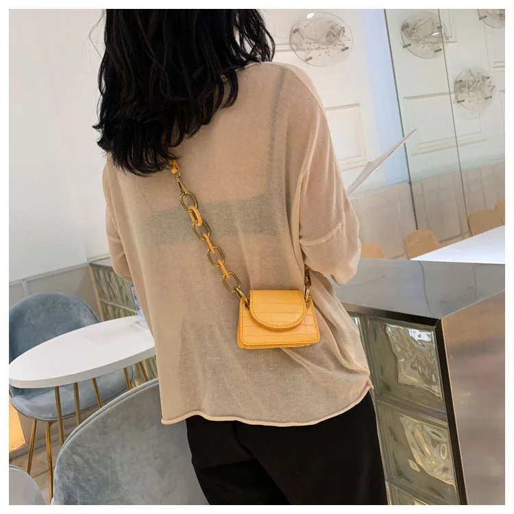 

Brand Small Leather Shoulder Bag For Female Handbag Stone Pattern Mini Crossbody Messenger Bag Women Keys Purse Lady Coin Purse