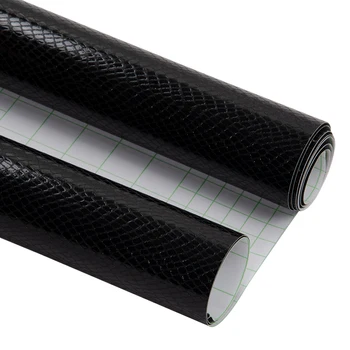 

SUNICE 1.52x3/5/18/30m Car Film Wrap Accessories Stickers Stretchable Black Snake Skin Vinyl Motorcycle Car Wrapping Films
