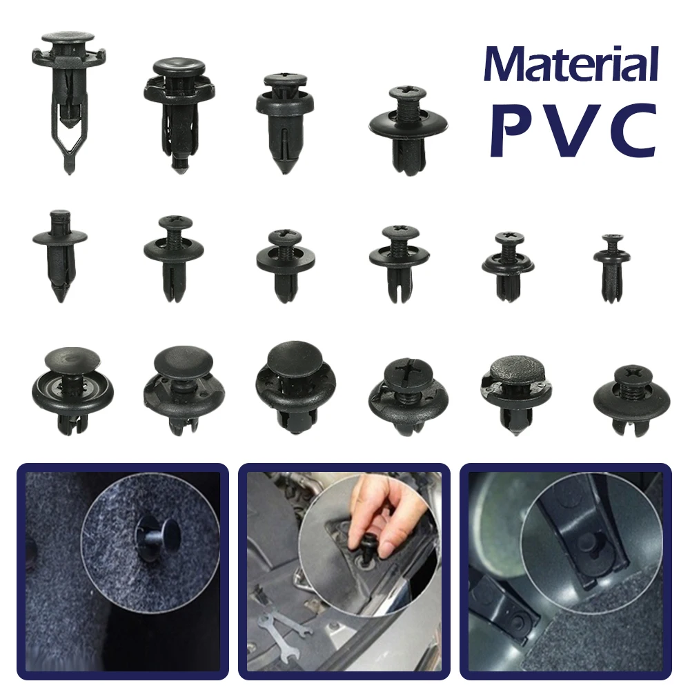 645/650 шт авто крепеж зажим с ручными инструментами отделка двери панель заклепка на автомобильный бампер фиксатор нажимной крышки двигателя зажимы штифт корпуса заклепки
