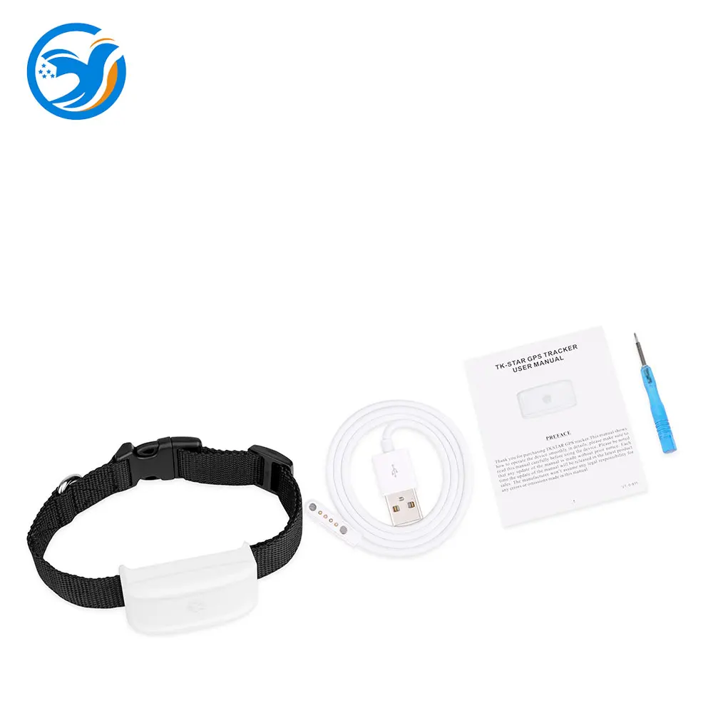 No Box TK911 gps+ LBS+ Wi-Fi позиционирование ошейник для домашних животных gps устройство слежения 200 часов в режиме ожидания для собак кошек трекер для домашних животных Магнитная Зарядка бесплатное приложение - Цвет: No Box