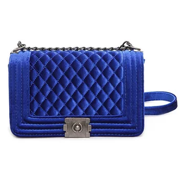 

Online Shopping Quilted Chain Velvet Handbag Women Sac A Main Femme Handbags crossbody bags for women