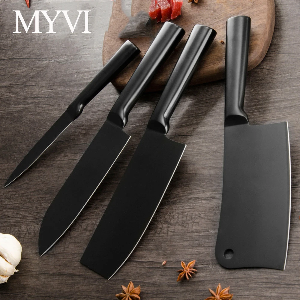 Дропшиппинг 4cr14 нож из нержавеющей стали набор кухонных ножей утилита Santoku