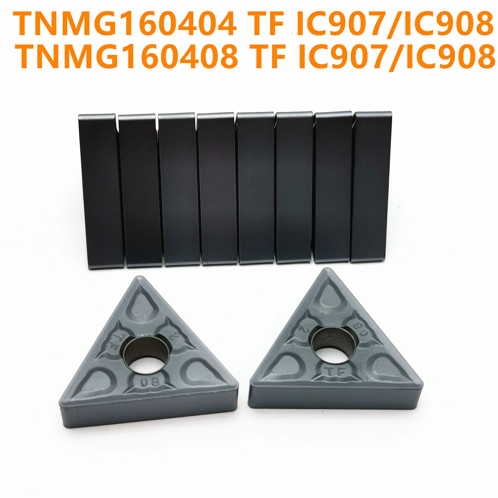 

Carbide TNMG160408 TF IC907 IC908 TNMG160404 turning tool TNMG160408 Carbide insert lathe tool CNC tool milling cutter blade