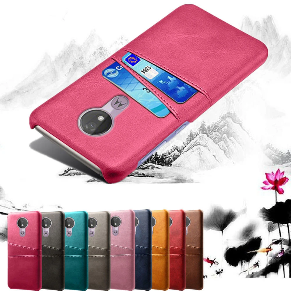 For Motorola Moto G7 Power Play G6 E6 E5 Z4 Play Force Card Slot Holder Pu  Leather Case For Moto P40 Power One P30 Note Capa - Mobile Phone Cases &  Covers -