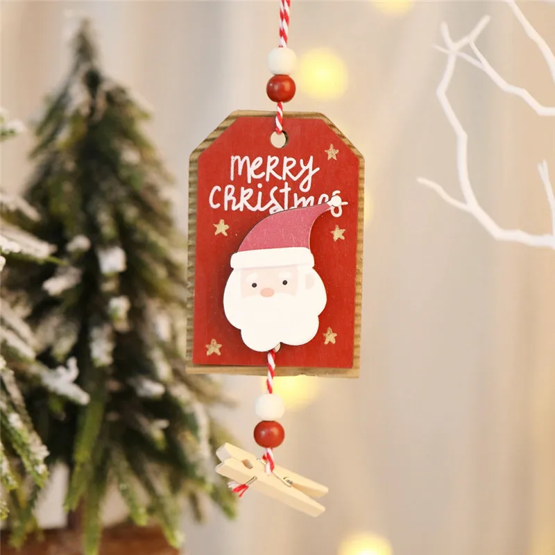 1pc 17cmX7cm A 25 шт. Рождественский календарь 1-25 деревянный Рождественский Адвент-календарь подарочные бирки цифры домашние вечерние рождественские украшения Адвент-календарь - Цвет: 1pc 17cmX7cm A