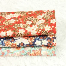 Полуярд тонкий хлопок ткань мягкий бриз позолоченный принт ручной работы DIY швейное изделие для сумки meterial хлопок CR-92