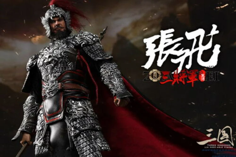 Коллекционная 1/6 полный набор Мужская фигурка Китай zhang fei Китайская древняя три царства черная общая модель куклы