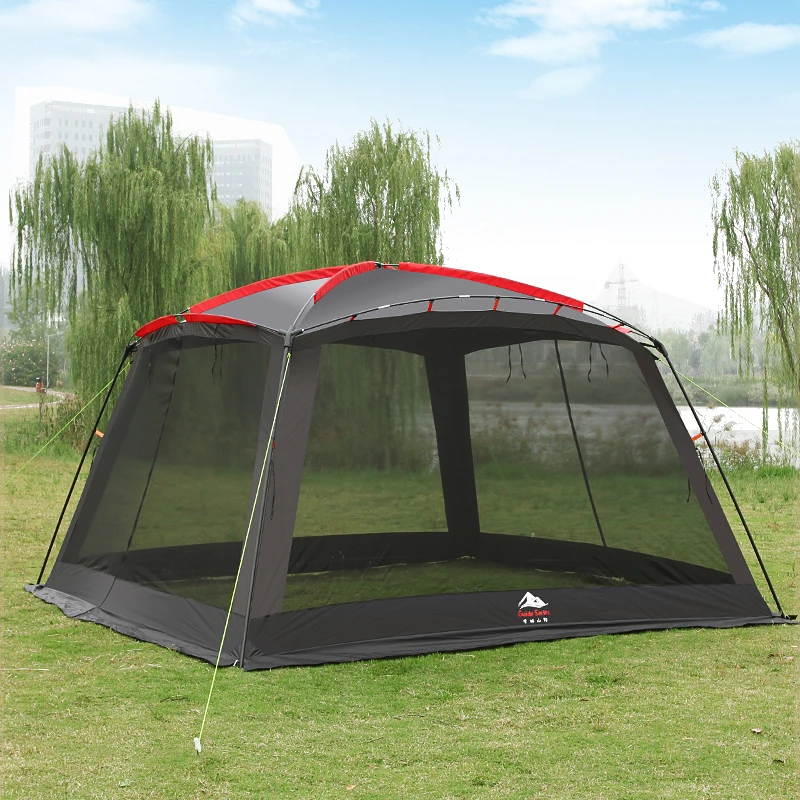 Outdoor Awning Camping Tent, Barbecue Cooking Tent, Beach Gazebo, Canopy Tent