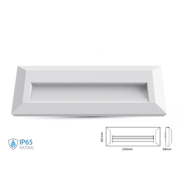 

V-TAC HS2212N spotlight lights Led steplight rectangular casing 3W neutral white 4000K IP65 mount ceiling lights SKU-1326