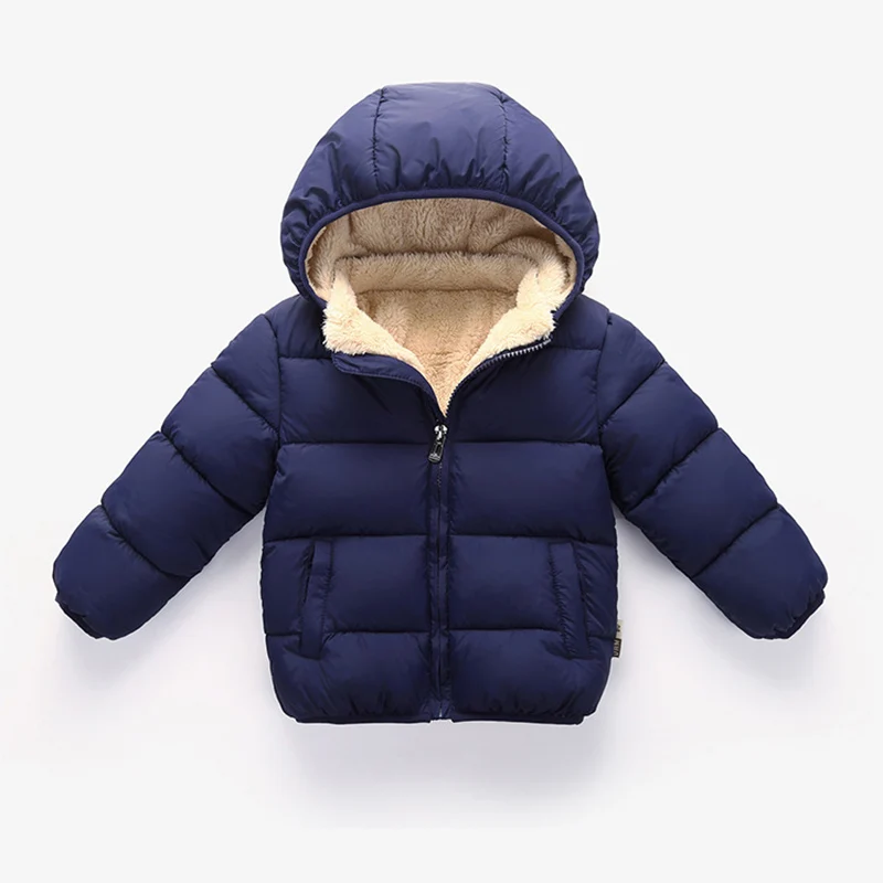 Зимняя куртка для мальчиков; Зимние Повседневные детские куртки для девочек и мальчиков; теплое Детское пальто из плотного бархата; Верхняя одежда для малышей; Детское пальто