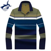 Бренд Tace& Shark polo рубашка мужская с длинным рукавом Модный Полосатый пуловер мужская Повседневная футболка поло рубашка для мужчин