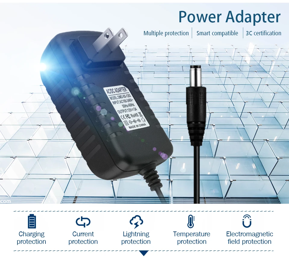 5pcs/lot AC 100V - 240V To DC 5V 12V 1A 2A 3A 5A 6A 8A 10A Lighting Transformers Power Supply Adapter Converter Charger