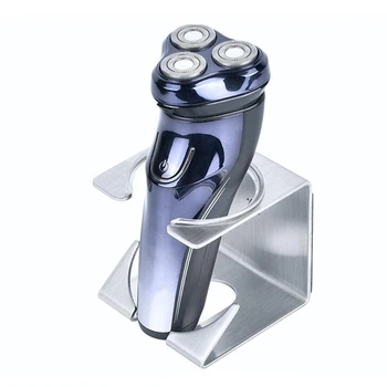 

Holder Shaver Storage Rack Hook with Self Adhesive Gum Stainless Steel Non-slip base allows holder to stand stably and safely