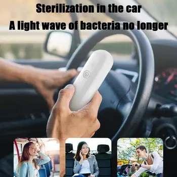 

Car Portable UV Disinfection Wand Rechargeable UVC Light Handheld Antiseptic Sanitizer for Home Office