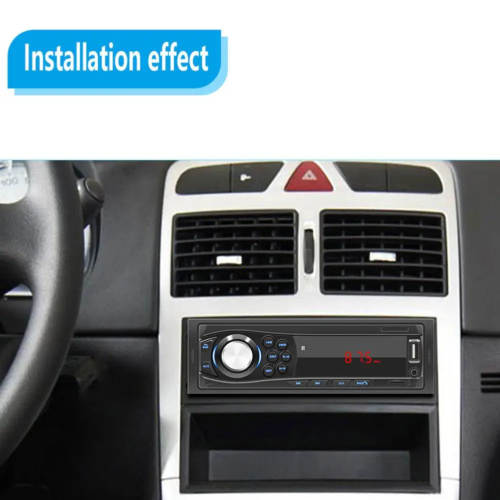 Aux com Controle Carro Player Multimídia Bluetooth Autoradio Estéreo Rádio fm Aux Entrada Receptor sd Usb Remoto 12v 1 Din Mp3 21 High Quality Automóveis e motos