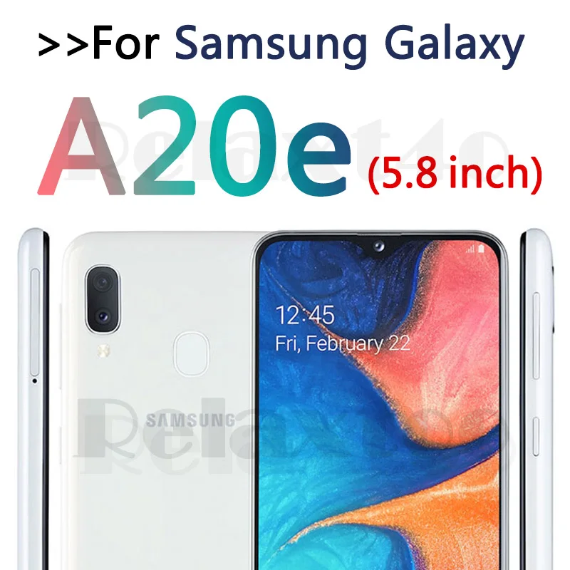 9D закаленное Стекло для samsung Galaxy A10 A20 A30 A40 A50 A20E Экран протектор galax 10 20 30 40 50 полный наклеивающаяся защитная пленка - Цвет: A20e