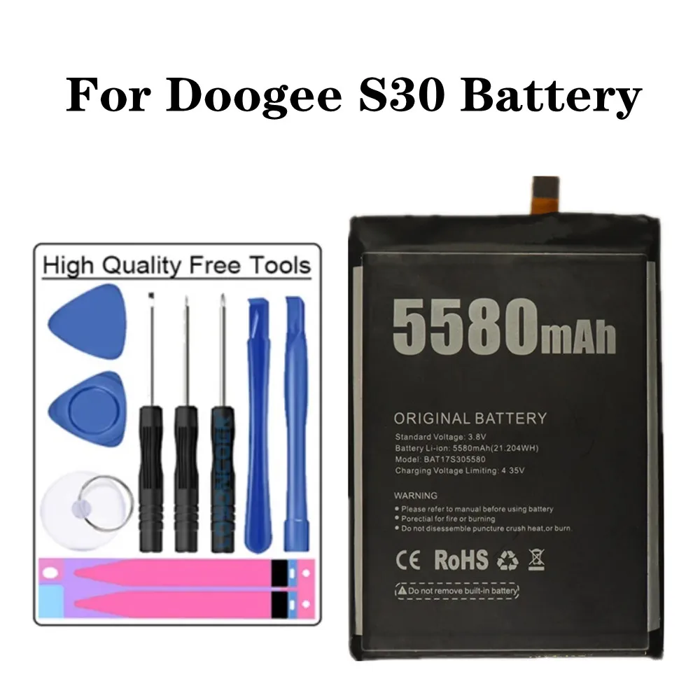 Высококачественный аккумулятор BAT17S305580 5580 мАч для телефона Doogee S30 S 30 + Инструменты