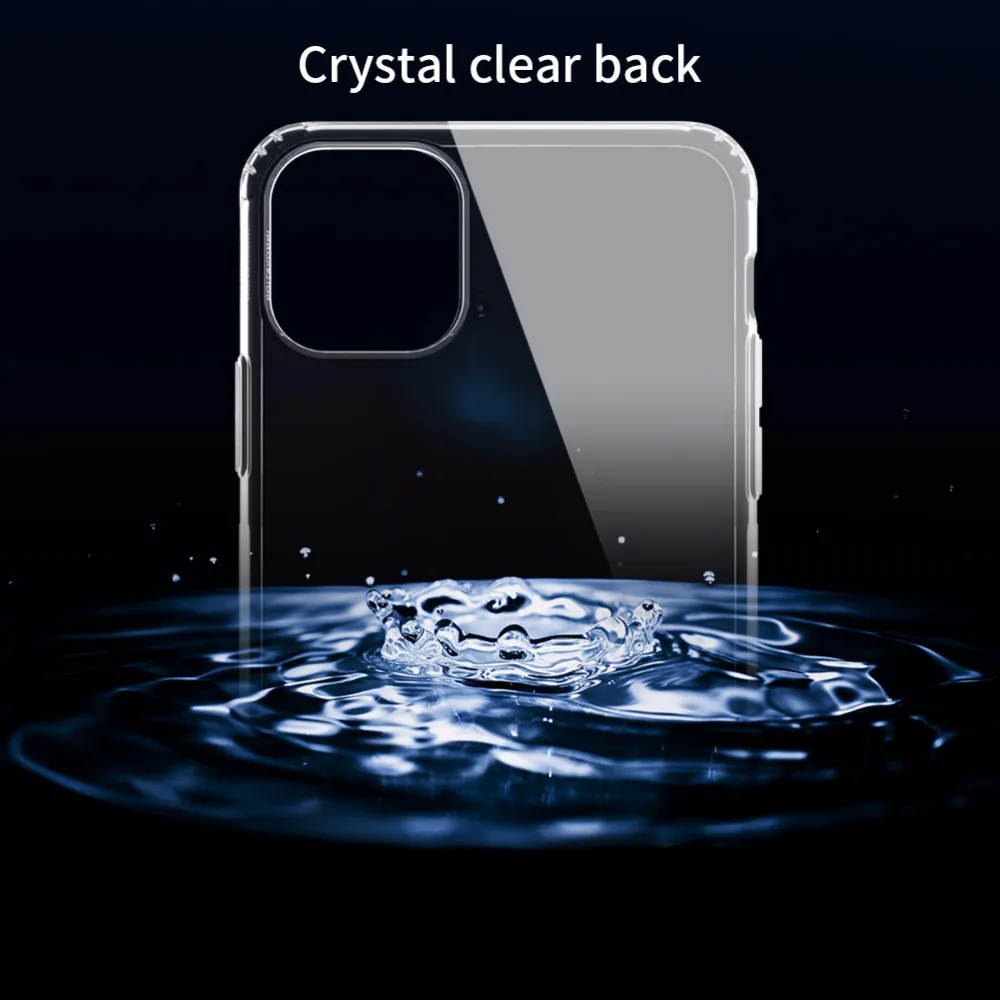 Nillkin из искусственной 0,6 мм ультра тонкий для мобильного телефона, чехлы для iPhone, 11 Pro Max 5,8 6,1 6,5 Nilkin силиконовый чехол с украшением в виде кристаллов Прозрачный чехол для телефона