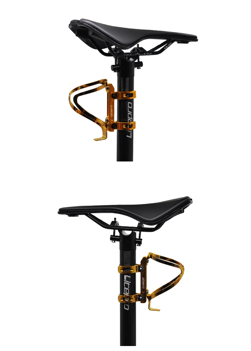 Litepro für brompton fahrrad kopfrohr hohl flaschen käfig halter für birdy fahrrads itze 33,9 34,9mm wasser becher adapter – Detail 9