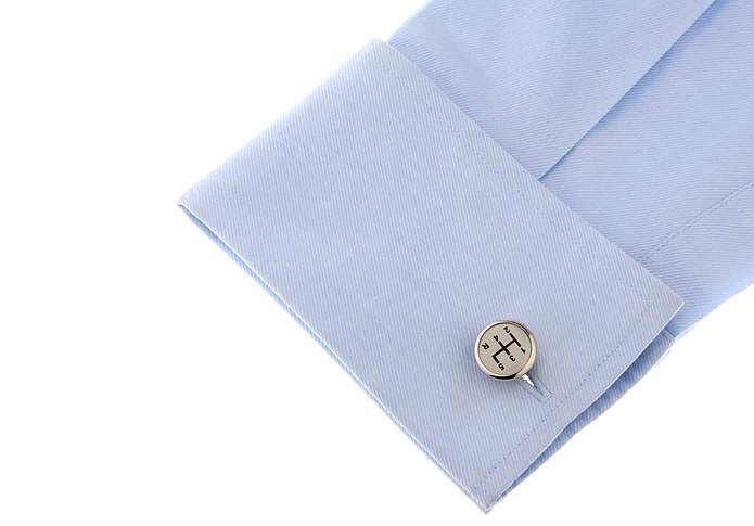 Auto Design Gear Cufflinks Quality Brass Material White Color Cuff Links Wholesale&retail