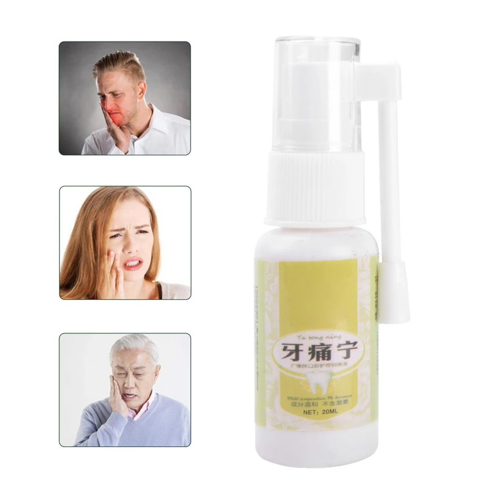 

20ml Oral Care Dental Tooth Prevent toothache Pain Relief Teeth Care Sprays with Cotton Swabs Easy to carry around