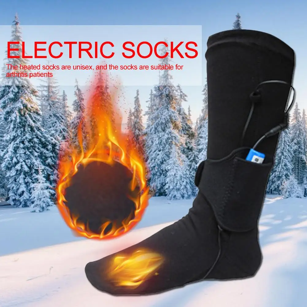 

Heat Trapping Insulated Heated Boot Thermal Socks Battery Powered Socks Winter Electric Heated Socks For Men Women /FFY/