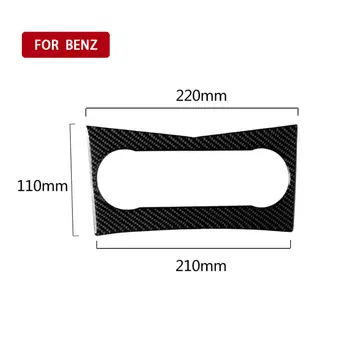 

Parts 1* Accessories Car Carbon Fiber Console Outlet For Mercedes-Benz