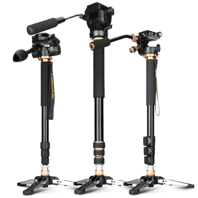 

QINGZHUANGSHIDAI Q-168 Hydraulic Camera Monopod Single-lens Reflex Camera Bracket Cradle Head DV Support Monopod