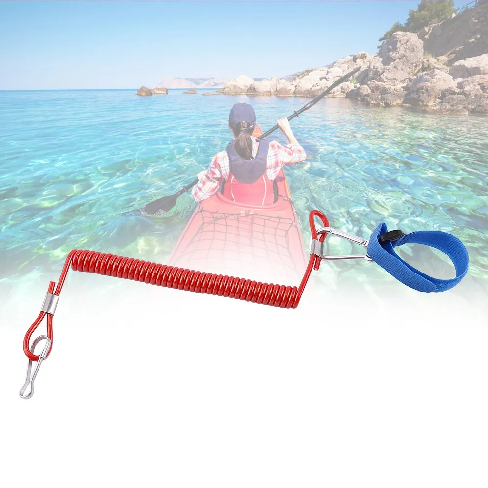

3pcs/bag Coiled Surfboard Leash Surfing Stand Up Paddle Board Surf Paddle Board SUP Cord Leash Coiled Paddle Leashes