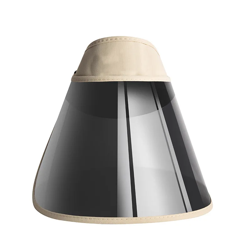 Light Khaki Женская антиуф летняя широкополый Козырек Кепка защита от солнечных лучей на пляже шляпа на открытом воздухе Регулируемая широкополый анти-УФ для велосипеда и уличных видов спорта - Цвет: Light Khaki