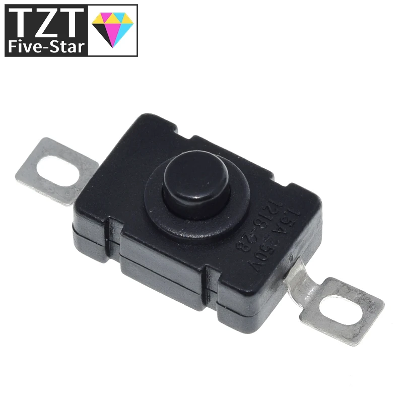 10pcs KAN-28 1.5A250V Flashlight Switches Self Locking SMD Type 18 x 12mm Push Button 1812-28A | Электронные компоненты и